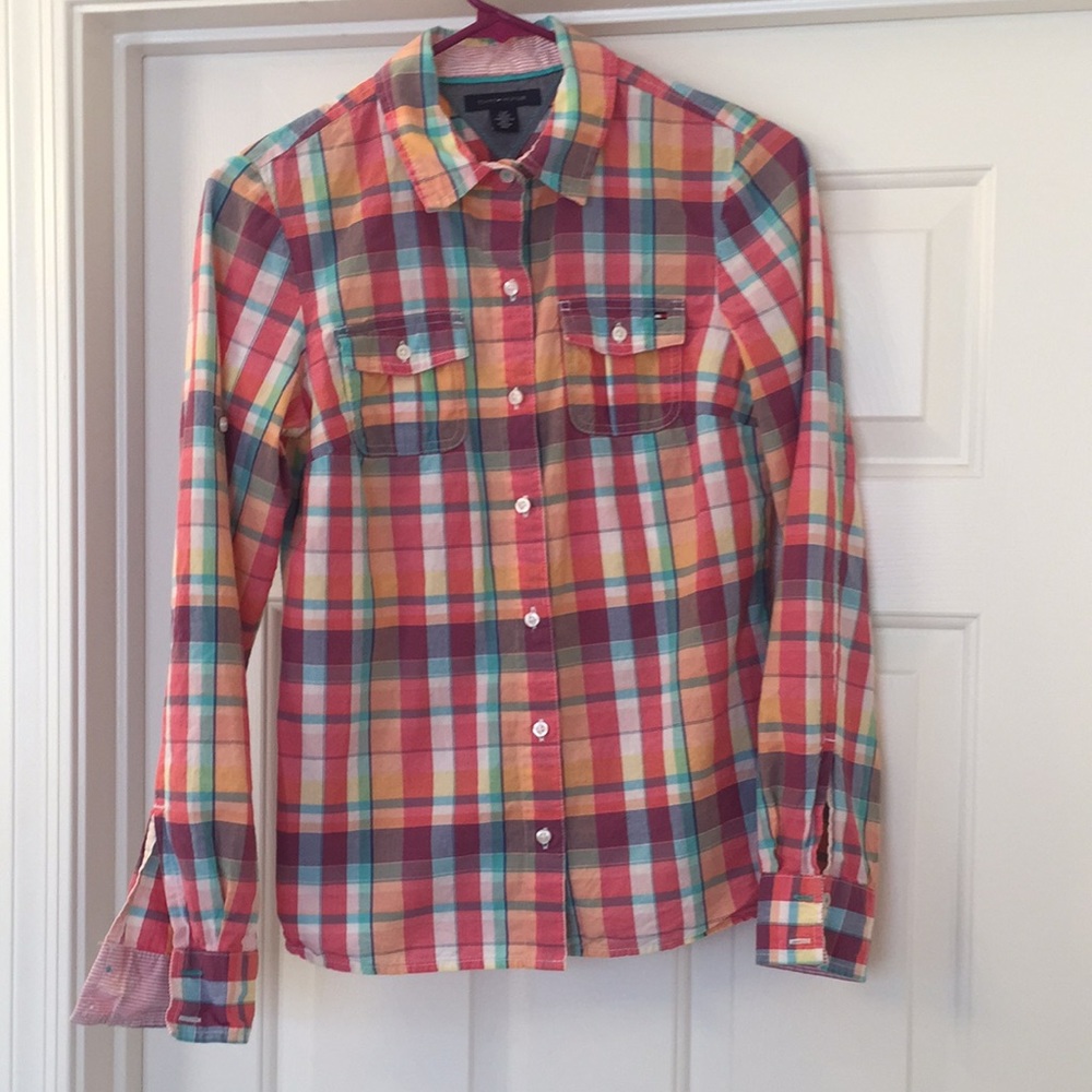 Tommy Hilfiger Colorful Plaid Long sleeve Shirt S